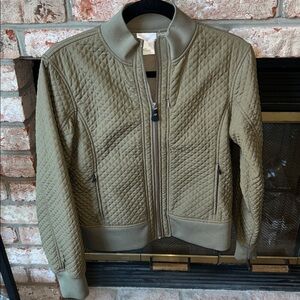 New Balance Women's  Polyester Waffle‎ Quilted Bomber Athletic Jacket Size M